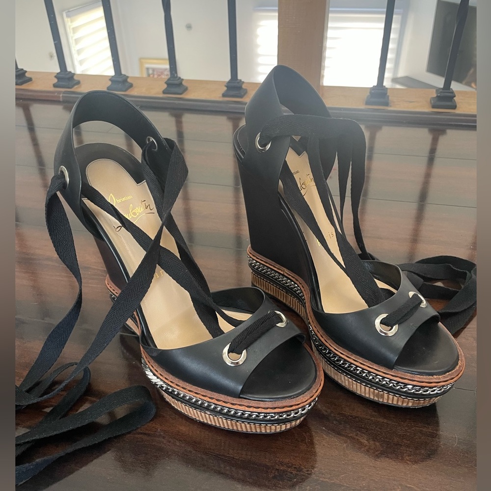 Christian Louboutin wedge heels size 39